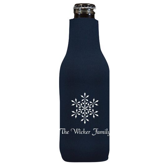 Simply Snowflake Bottle Koozie